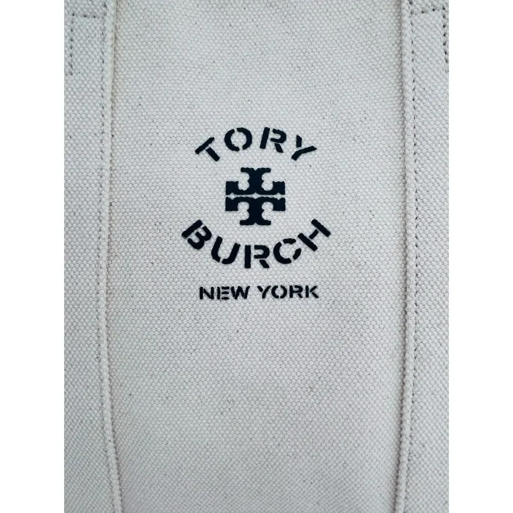 NWT Tory Burch Ivory Large Canvas‎ Tote #156475